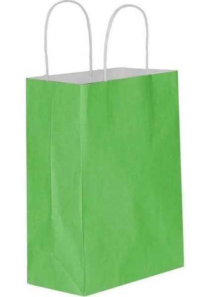 Yeşil Kraft Çanta Büyük Boy 31X12X41 cm 25 Adet modelleri