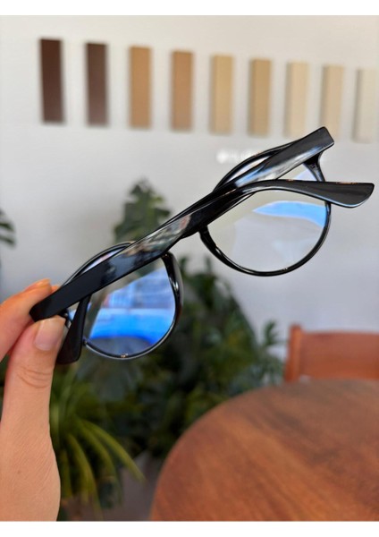 Roller Yuvarlak Unisex Kadın Erkek Mavi Işık Korumalı Gözlük fırsatları