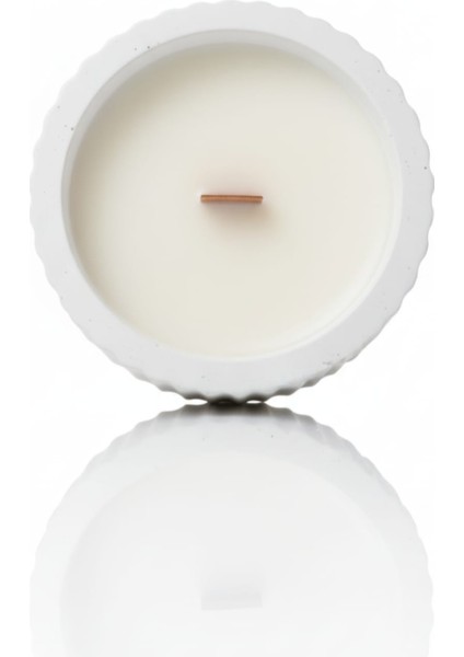 Kokulu Kapaklı Dekoratif Mum Ahşap Fitilli Minimal Tasarım fiyatları