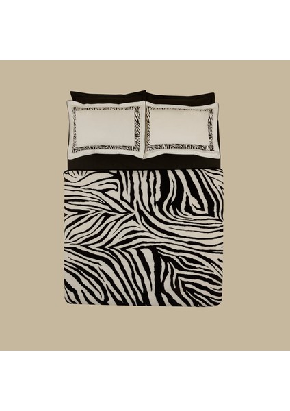 Zylara %100 Pamuk Çift Kişilik Nish Set Siyah