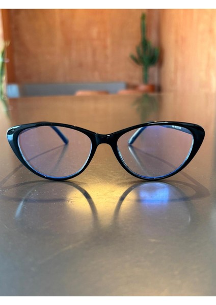 Carat Cat Eye Siyah 46 Ekartman Küçük Cat Eye Gözlük Camı Değişir fırsatları