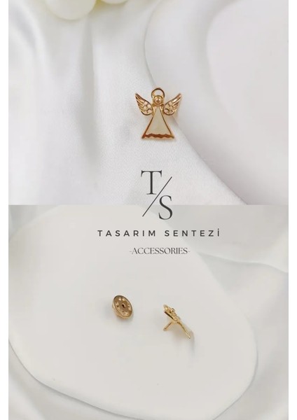 Broş Metal Rozet Melek Haresi Peri Mini Yaka Kıyafet Şapka Takı Aksesuar Hediye