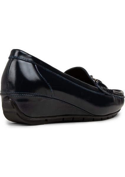 Kadın Hakiki Rugan Lacivert Günlük Ayakkabı - DL747ZLCVC01 fiyatları