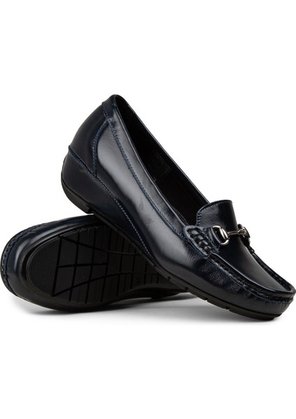 Kadın Hakiki Rugan Lacivert Günlük Ayakkabı - DL747ZLCVC01 modelleri