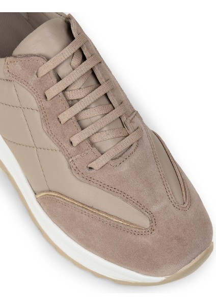 Kadın Hakiki Süet Vizon Rengi Sneaker Ayakkabı - N0915ZVZNC01 indirimleri
