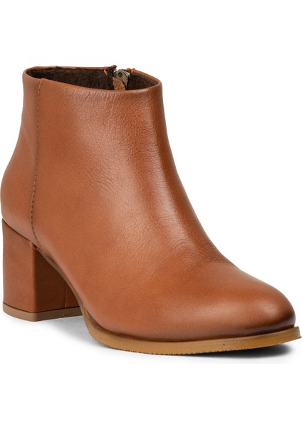 Kadın Hakiki Deri Taba Renk Fermuarlı Bot - A3324ZTBAC01 indirimleri