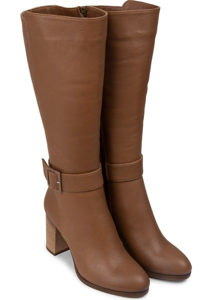 Kadın Hakiki Deri Taba Rengi Çizme - A2137ZTBAC01 modelleri