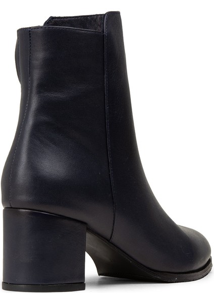 Kadın Hakiki Deri Lacivert Fermuarlı Bot - A5810ZLCVC01 fiyatları