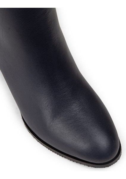 Kadın Hakiki Deri Lacivert Fermuarlı Bot - A5810ZLCVC01 fırsatları