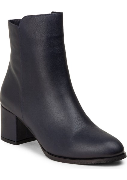 Kadın Hakiki Deri Lacivert Fermuarlı Bot - A5810ZLCVC01 indirimleri