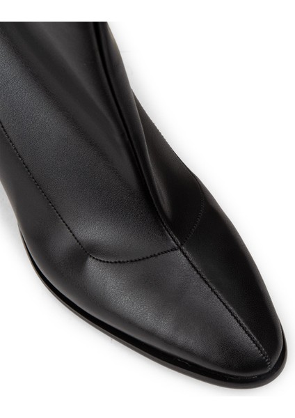 Kadın Siyah Fermuarlı Topuklu Bot - H1503ZSYHC01 fırsatları