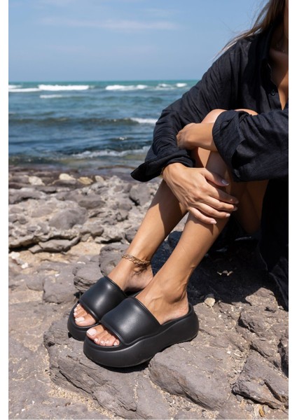 Mcgine Kadın Taba 5 cm Taban Yukseklık Plaj-Gunluk Kullanıma Uygun Eva Terlık