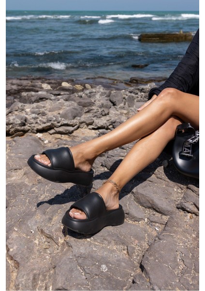 Mcgine Kadın Taba 5 cm Taban Yukseklık Plaj-Gunluk Kullanıma Uygun Eva Terlık