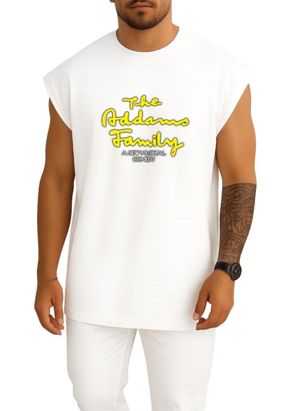 Oversize The Addams Family Musical Theatre Göğüs Tasarımlı Atlet