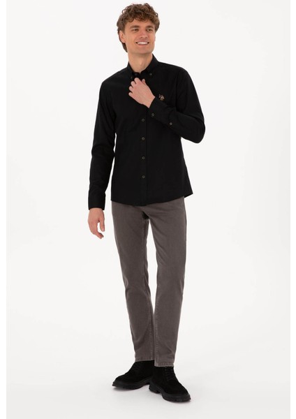 CEDCOLOR025K Siyah Erkek Gömlek 2225466 fırsatları