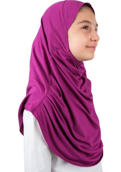 Pratik Hazır Geçmeli Çocuk Şal Fuşya fırsatları