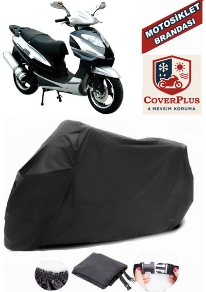 Mondial 150 Hs Motor Brandası Siyah Motorsiket Brandası Motor Örtüsü Çadır Su Geçirmez Motosiklet Kılıfı Motor Brandası