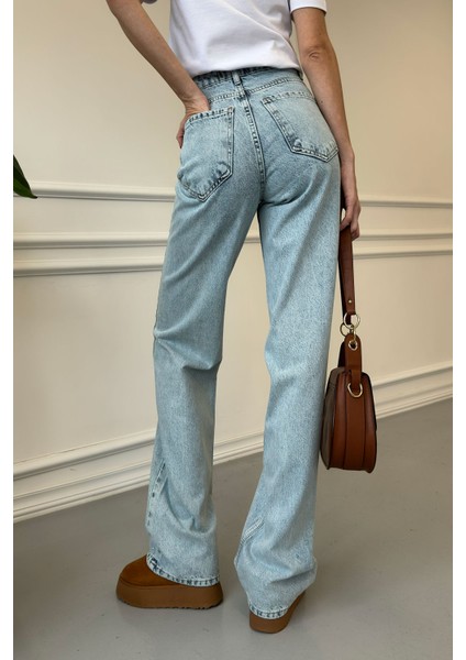 Taşlı Orijinal Jean- Mavi