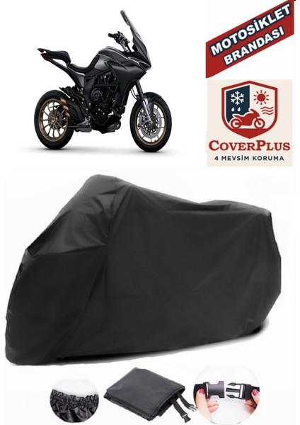 Mv Agusta Turismo Siyah Motorsiket Brandası Motor Örtüsü Çadır Su Geçirmez Motosiklet Kılıfı Motor Brandası