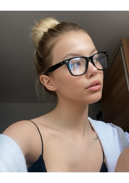 Goldin Siyah Wayf Unisex Ekran Okuma Gözlük Mavi Işık Korumalı