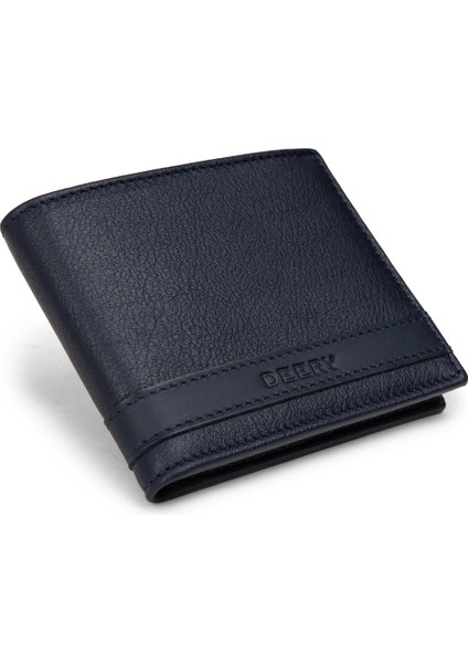 Hakiki Deri Lacivert Yatay Erkek Cüzdanı - 00313MLCVZ01 fiyatları