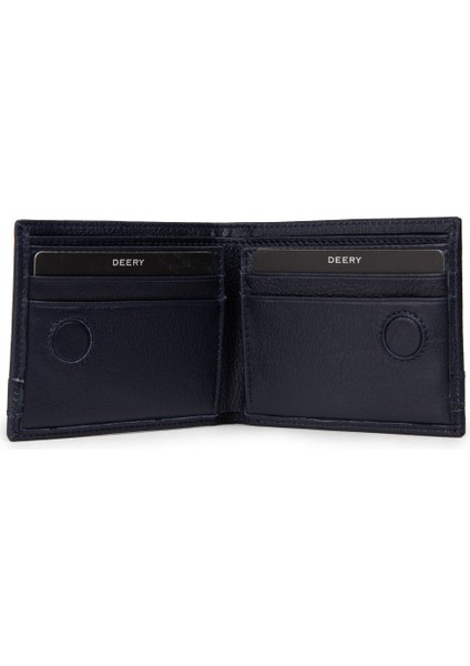 Hakiki Deri Lacivert Yatay Erkek Cüzdanı - 00313MLCVZ01 modelleri
