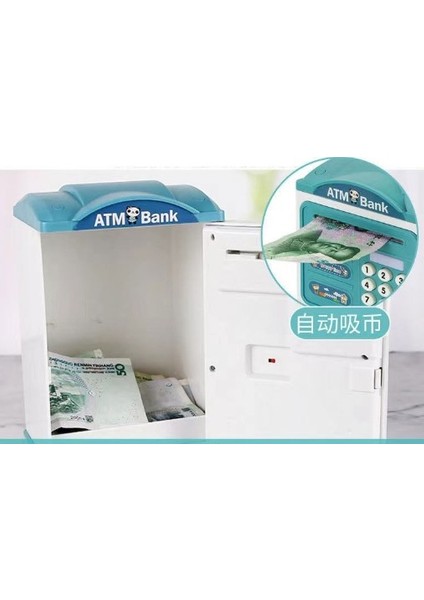 Parmak Izi Görünümlü Elektronik Şifreli Otomatik Kağıt Para Alan Atm Kumbara (4989) fiyatları