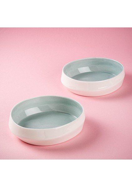 Space Mavi Porselen Ikili Kase Seti 16.2cm