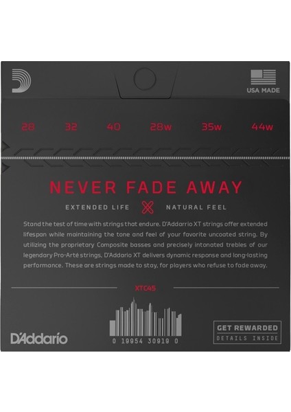 Daddario XTC45 Normal Tension Set Klasik Gitar Teli fırsatları