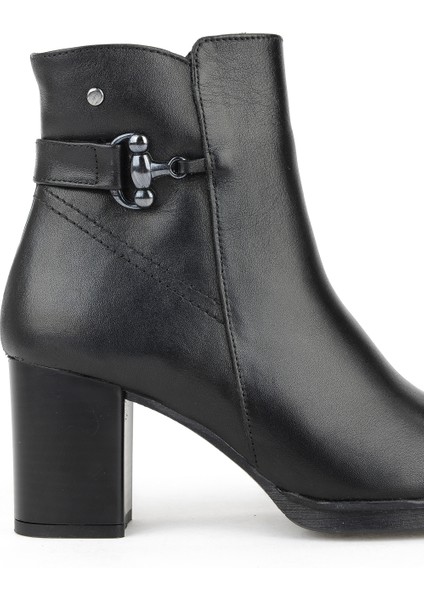 , Kadın Hakiki Deri Bot 1531022Z7571 Siyah
