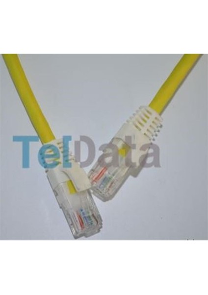 Teldata TLD-1000YS Cat6 10MT Sarı Utp Patch Kablo