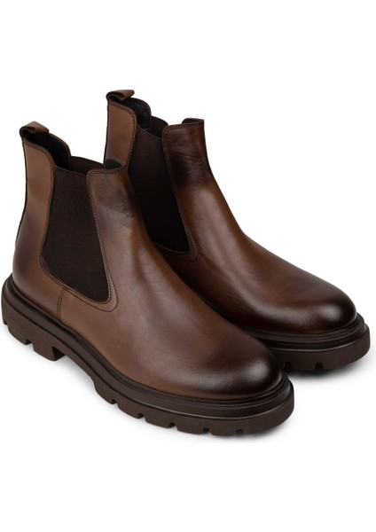 Erkek Taba Renk Hakiki Deri Chelsea Bot - 01982MTBAE05 modelleri