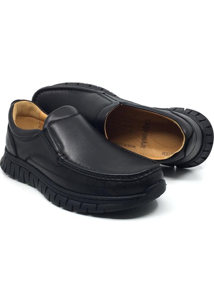 Taşpınar %100 Hakiki Deri Erkek Günlük Kauçuk Kaymaz Taban Rahat Kışlık Baba Ayakkabı Yeni Sezon 40-45
