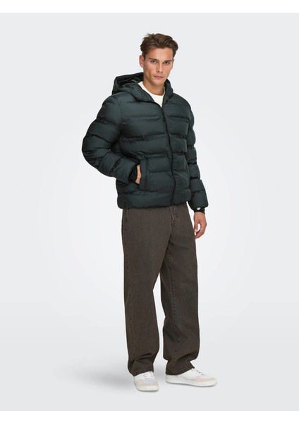 Onsunion Seamles Life Hood Siyah Erkek Mont 22034836 modelleri