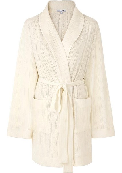 Pointelle Sabahlık / Krem