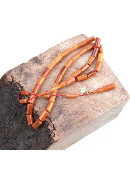 Sıkma Kehribar Alman Numaralı Çubuk Usta Işi Imzalı Bilek Boy Kesme Kesim 5X9MM Tesbih fırsatları