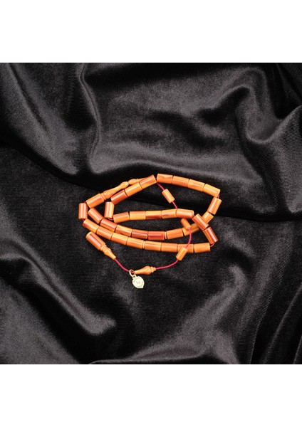 Sıkma Kehribar Alman Numaralı Çubuk Usta Işi Imzalı Bilek Boy Kesme Kesim 5X9MM Tesbih indirimleri