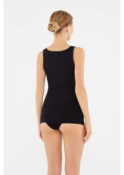 Kadın Pamuklu Geniş Yaka Kalın Askılı Atlet 5005KC modelleri