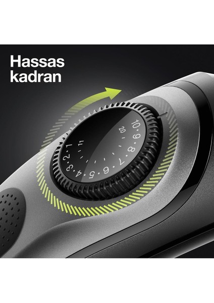 Bt 5365 Ayarlanabilir Taraklı Saç & Sakal Şekillendirici + Gillette Hediye