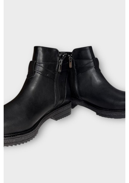 Kadın Tarz Toka Detaylı Günlük Klasik Bot Siyah fırsatları