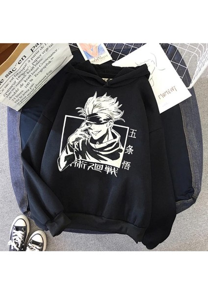 Touz Anime Jujutsu Kaisen Kapüşonlu Hoodie modelleri