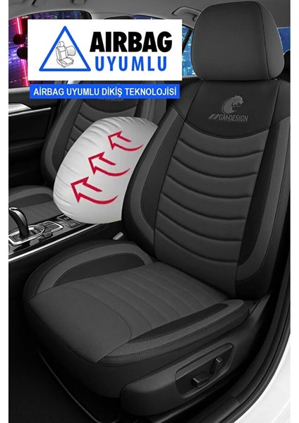 Chery Arrizo 5 Arizzo 5 1.5 Dvvt (116 Hp) Cvt 2019PANTHER Serisi Uyumlu Keten Oto Koltuk Kılıfı Füme modelleri