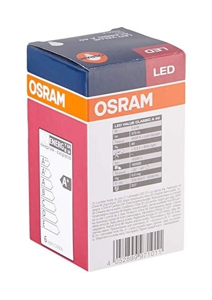 LED Cla 40 5, 5W 470 Lümen Beyaz Işık E27 Duy Ampül [enerji Sınıfı A+] modelleri