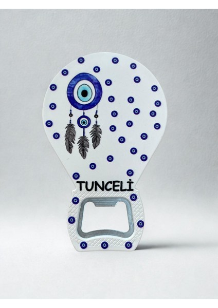 Tunceli Temalı Nazar Baskılı Magnet Şişe Açacağı Buzdolabı Süsü (KOD:905)