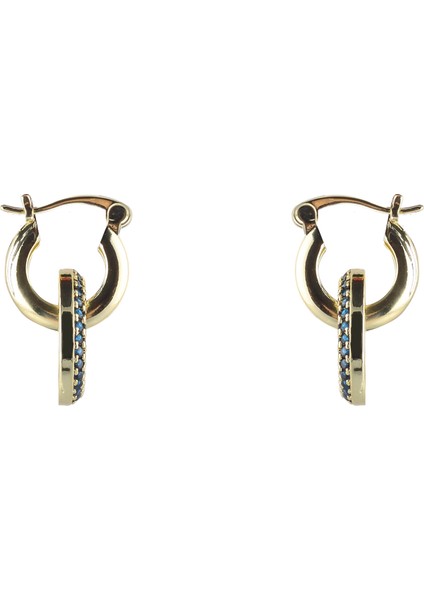 Altın - Lacivert Küpe Nancy Navy Earrings fiyatları
