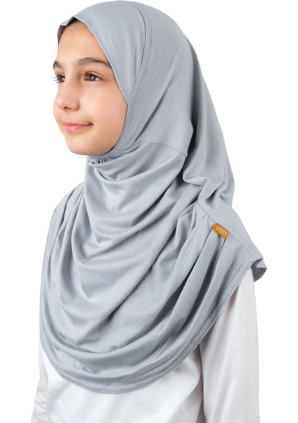 Pratik Hazır Geçmeli Çocuk Şal Gri modelleri