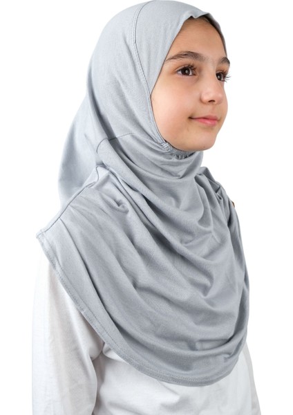 Pratik Hazır Geçmeli Çocuk Şal Gri fırsatları