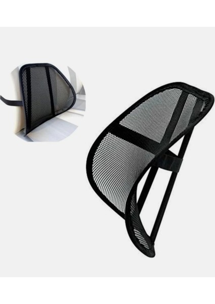 Fileli Oto Bel Desteği-File Terletmez Bel Arkası Sırtlık-Ofis Koltugu Sırtlık