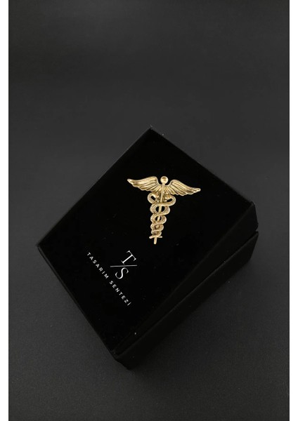 Broş Metal Rozet Sağlık Tıp Sembolü Gold Hekim Doktor Hemşire Yaka Kıyafet Takı Aksesuar fırsatları