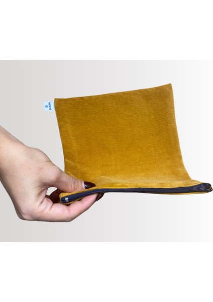 Fitilli Kadife Kalem Kutusu & Makyaj Çantası – 21X21 cm modelleri